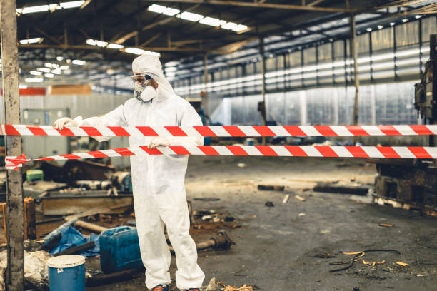 Professional Sewage Cleanup technician working in Ogdensburg, NJ